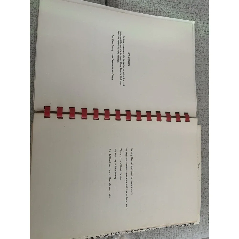 1954 Knox County Home Demonstration Chorus Cookbook (Community Cookbook) - Picture 2 of 5